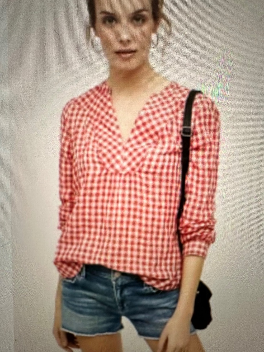 Holding Horses Red Gingham Blouse